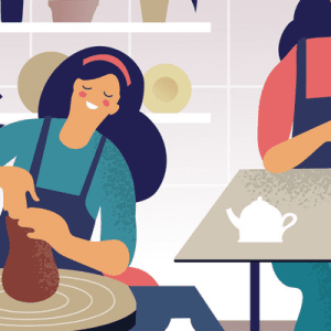 اموزش تکنیک خاص نقاشی زیر لعابی ظروف سرامیکی-ورود به بازار کار