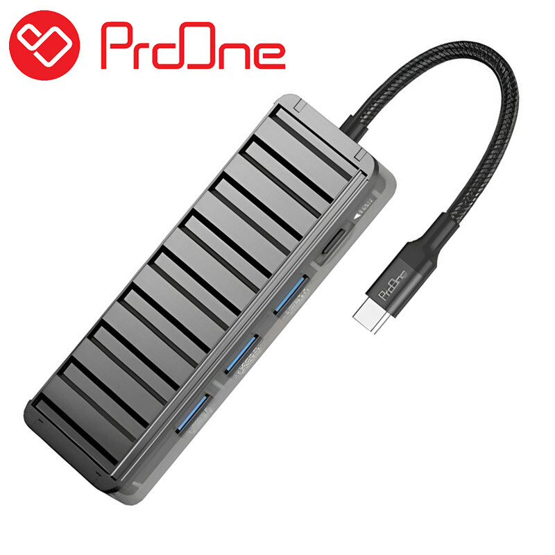 هاب تایپ سی 4 پورت طرح شفاف پرووان PHU554