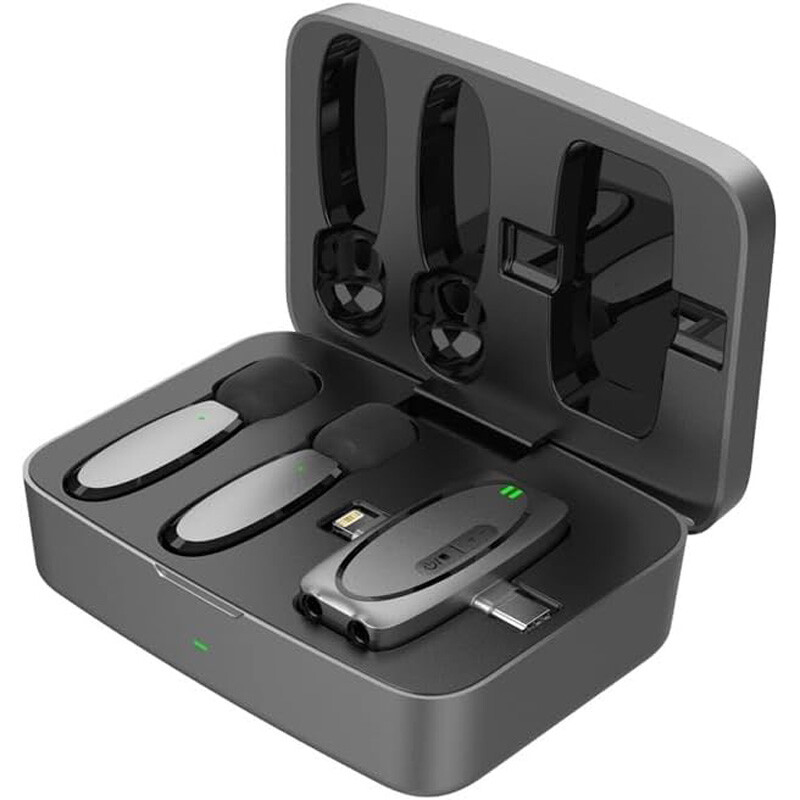 میکروفون یقه ای بی سیم دوتایی پرودو  PD-2MLAVCC-BK