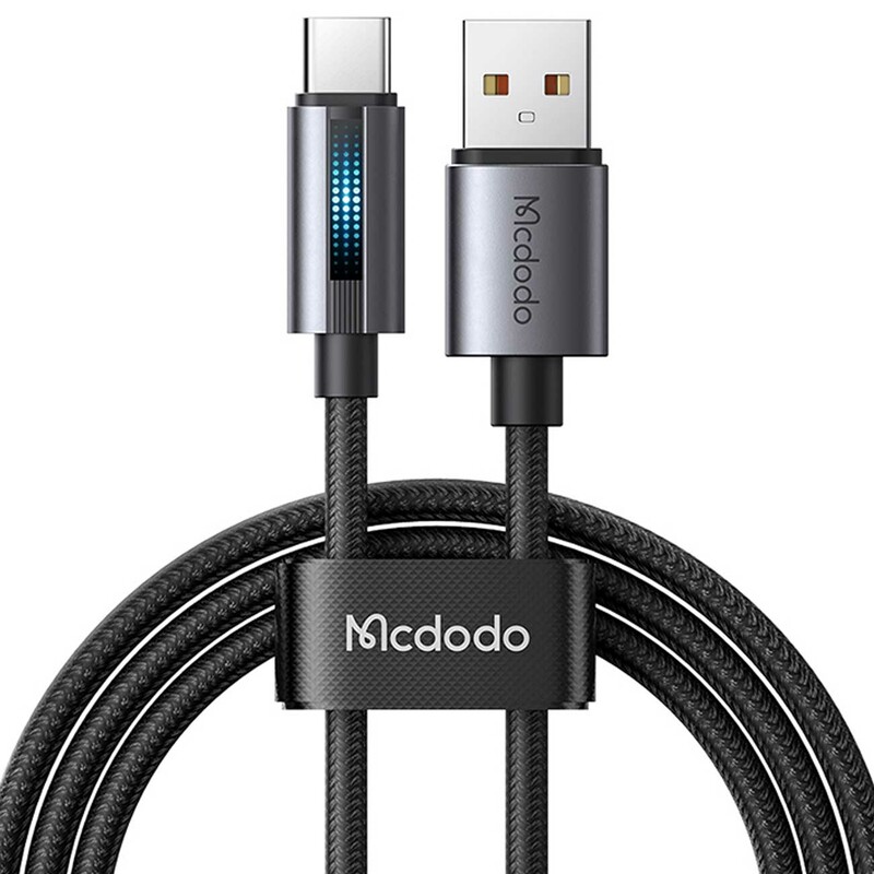 کابل سوپر فست شارژ یو اس بی به تایپ سی 100 وات 6 آمپر 1.2 متری مک‌دودو CA-518