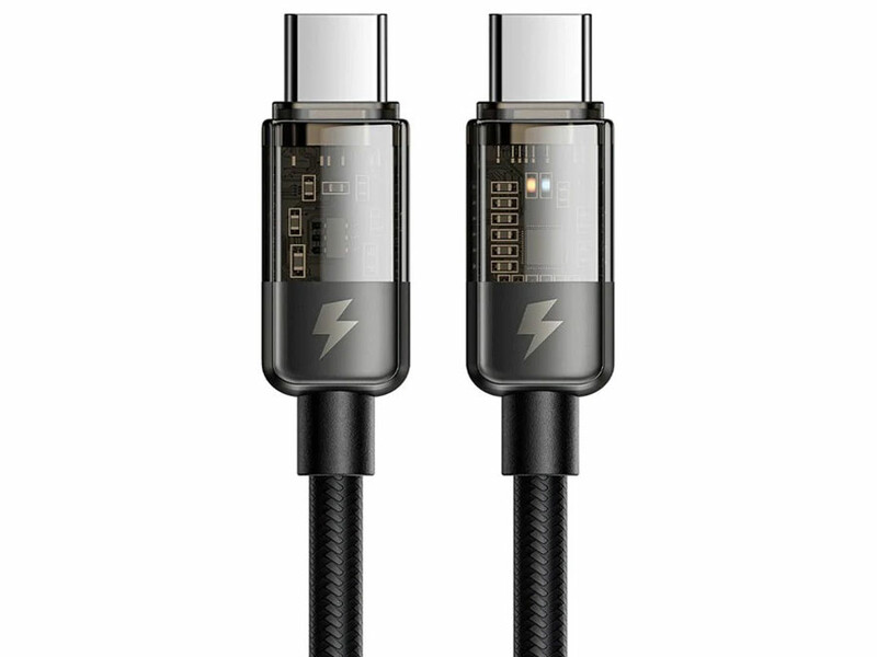 کابل سوپر فست شارژ و انتقال داده تایپ سی به تایپ سی 100 وات 1.2 متری مک دودو Macdodo CA-284 Type-C to Type-C Cable