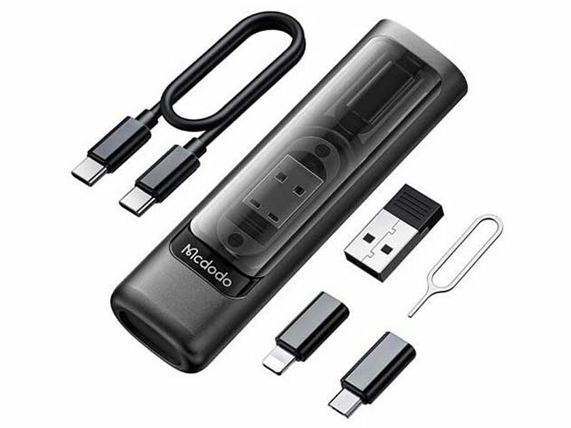 مجموعه کابل چند کاره تایپ سی، یو اس بی, میکرو و لایتنینگ مک دودو  Mcdodo WF-1720 Multifunctional Cable Storage Box