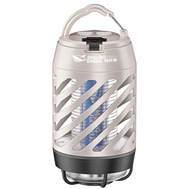 چراغ قوه، لامپ کمپینگ، پاوربانک و پشه‌کش شارژی اسمایلینگ شارک LY-8227A