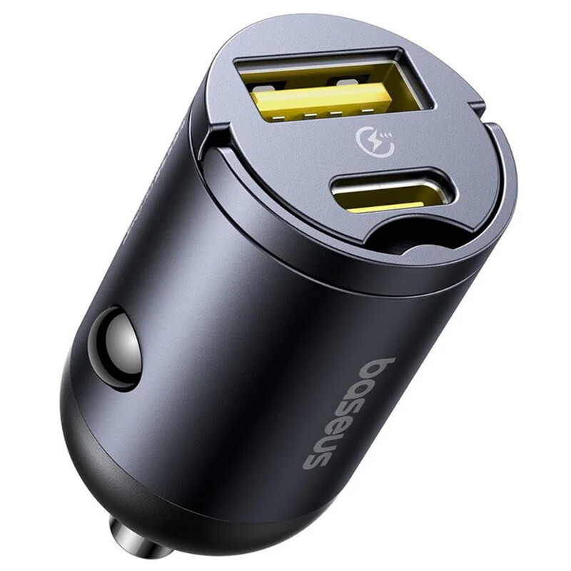 شارژر فندکی فست شارژ  تایپ‌سی ماشین 30 وات 3 آمپر بیسوس Baseus Tiny Star C00035001121-02