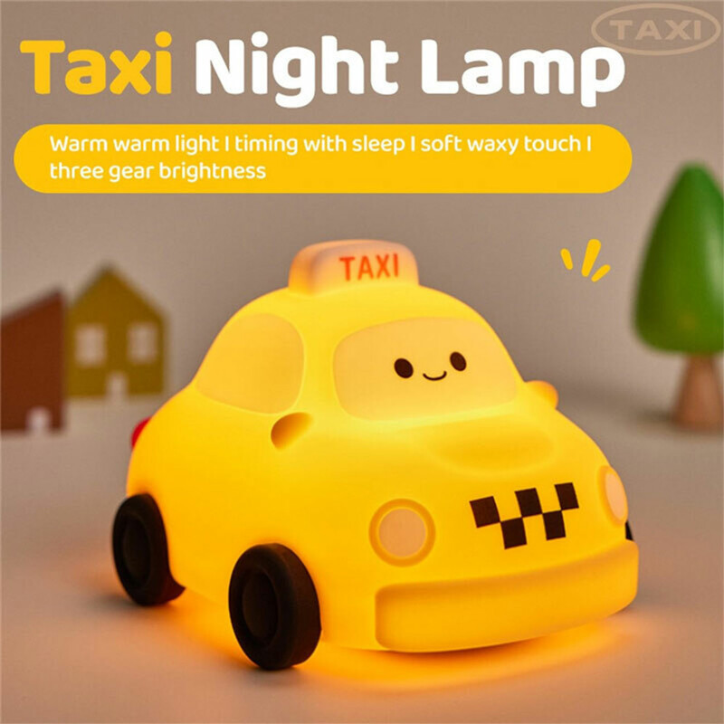 چراغ خواب فانتزی رومیزی شارژی ایکس‌او OZ13 طرح تاکسی