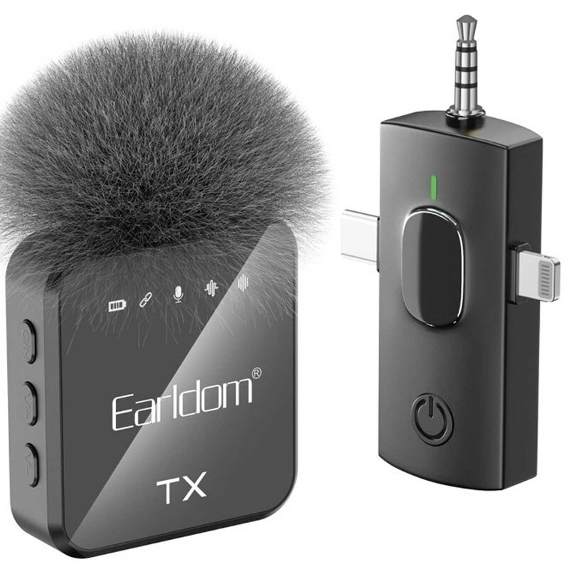 میکروفون بی‌سیم یقه‌ای ارلدام ET-MC12