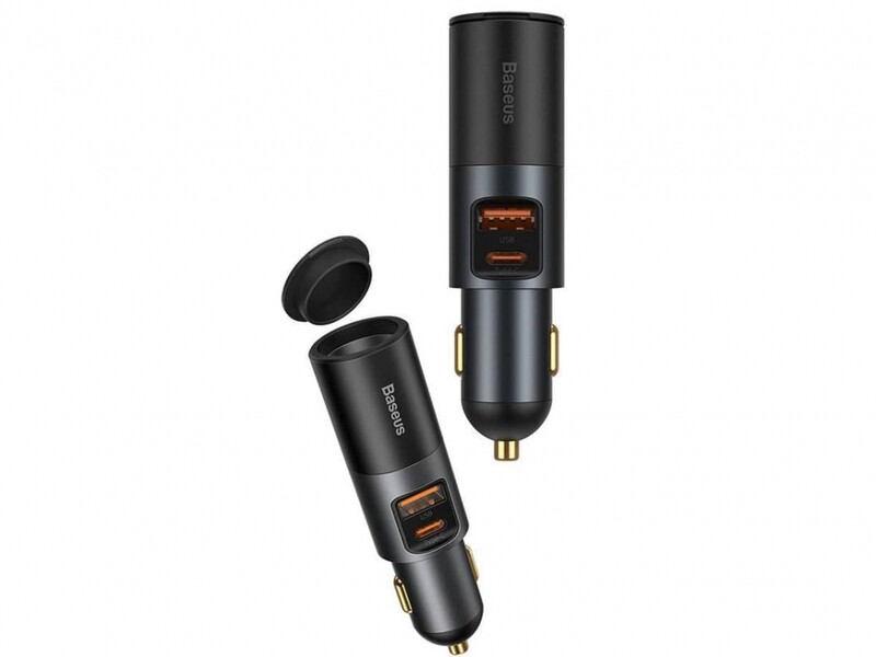 شارژر فندکی سوپر فست شارژ ماشین تایپ سی 120 وات بیسوس CCBT-C0G