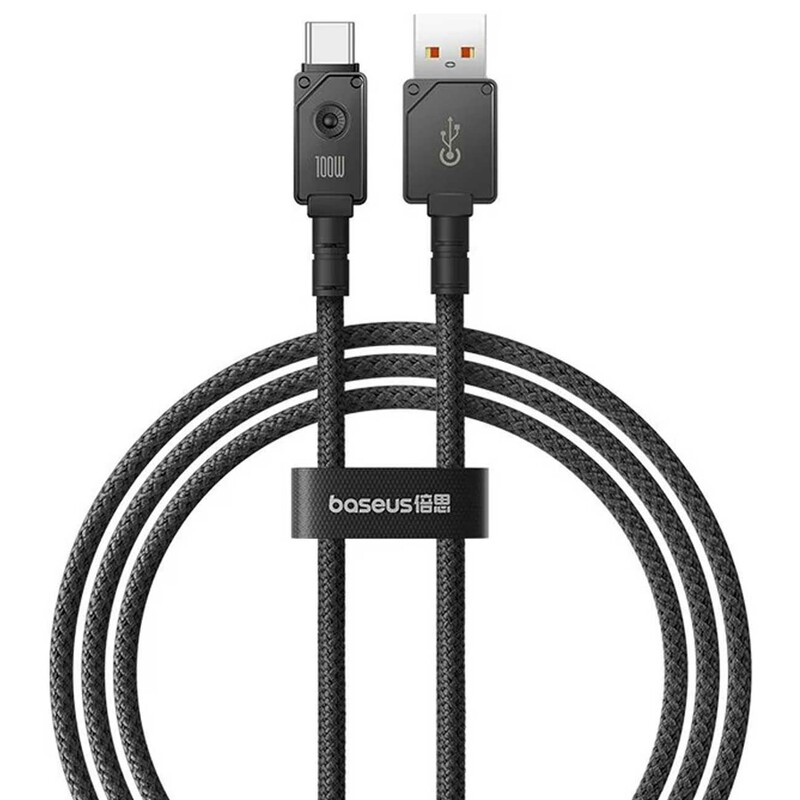 کابل سوپر فست شارژ یو اس بی به تایپ سی 100 وات 1 متری بیسوس P10355801111-00 CB000050