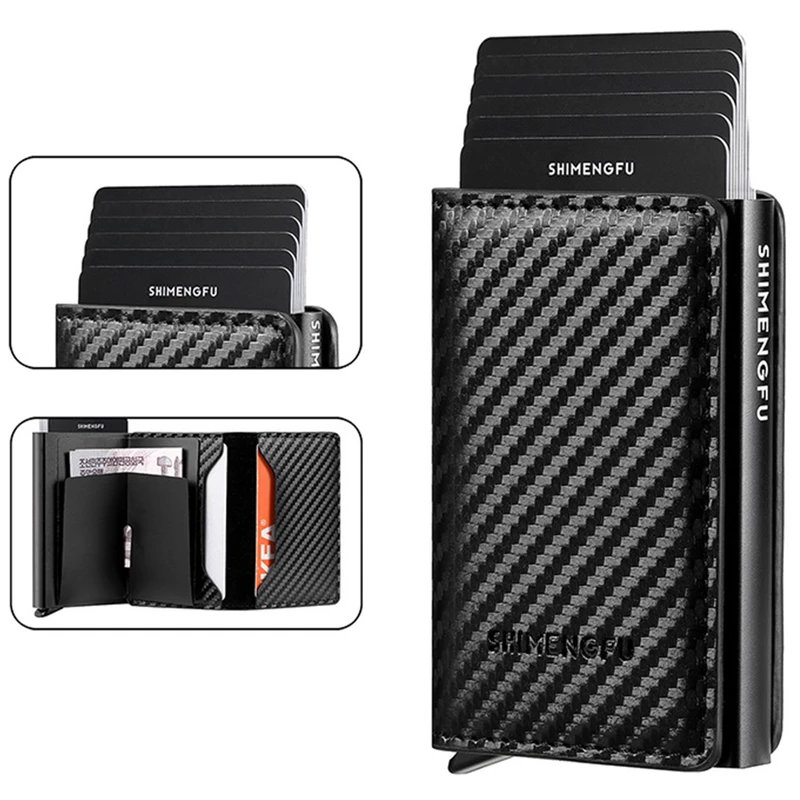 جاکارتی و کیف پول مردانه مدل k01 Ultra فلزی و ضد سرقت RFID