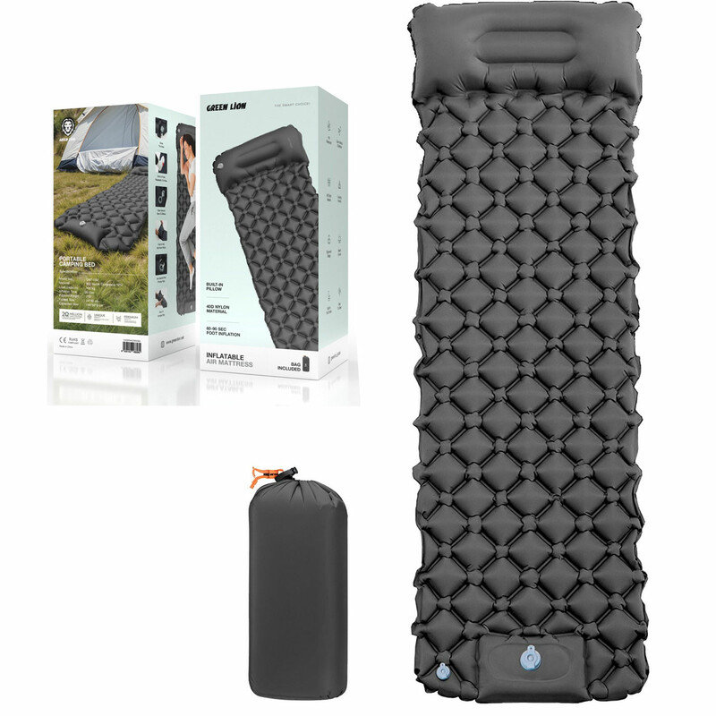 تشک بادی گرین لاین Green Lion مدل GM-180 یک نفره قابل حمل