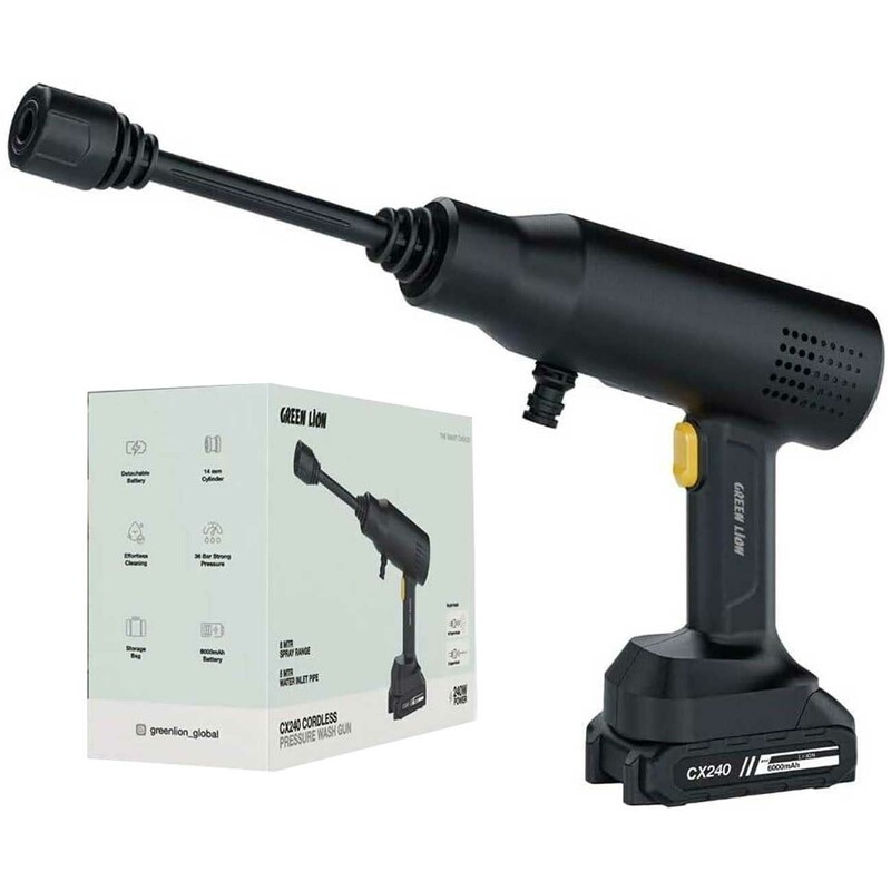 کارواش خانگی شارژی فشار قوی گرین‌لاین GNC240WGUNBK