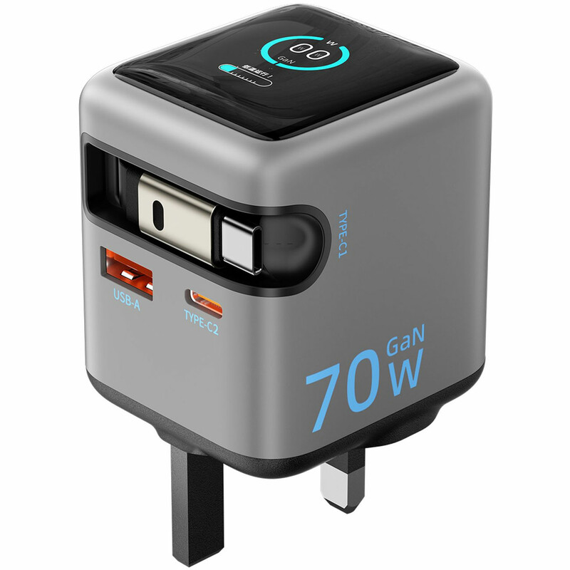 شارژر دیواری 70 واتی پاورولوژی Powerology اصل مدل PWCUQC051 هوشمند