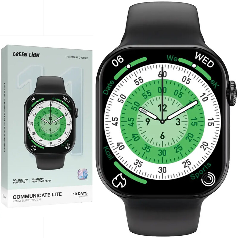 ساعت هوشمند گرین لاین Green Lion اصل مدل GL-SW11C سایز 42 میلی‌متر