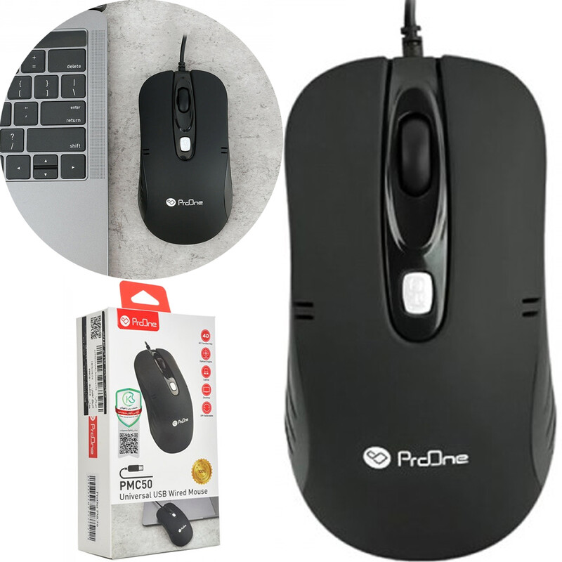 ماوس با‌ سیم پرووان (ProOne) با اتصال USB مدل PMC50