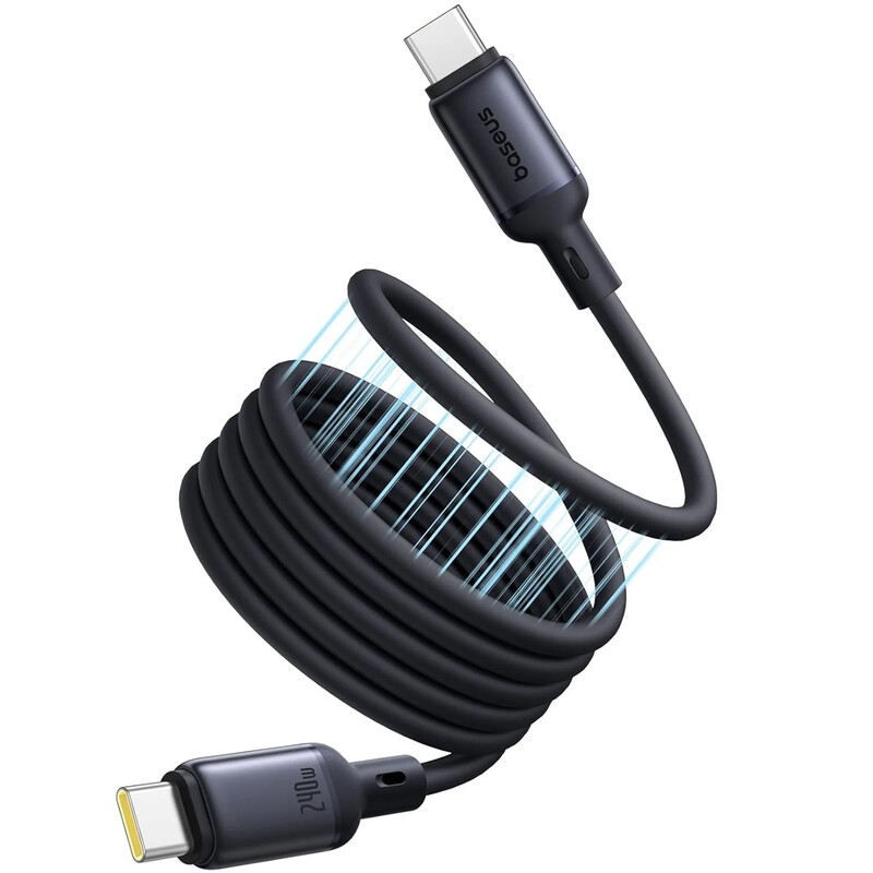 کابل تایپ سی 240 وات بیسوس (Baseus) اصلی 1 متری مگنتیک مدل CB000153