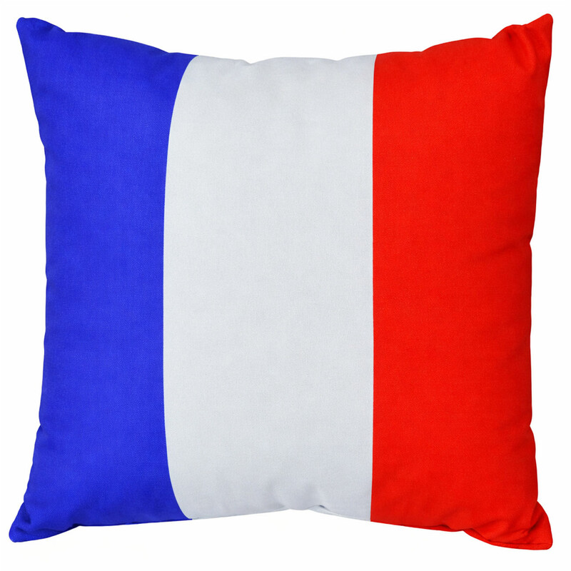 کوسن شیشه عقب خودرو تام کلین Tamclean طرح پرچم فرانسه 35*35 تک عددی