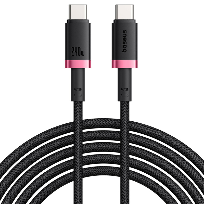 کابل تایپ سی به تایپ سی 240 وات 1 متری بیسوس Baseus P10377803U03 CB000169 سوپر فست شارژ و انتقال داده