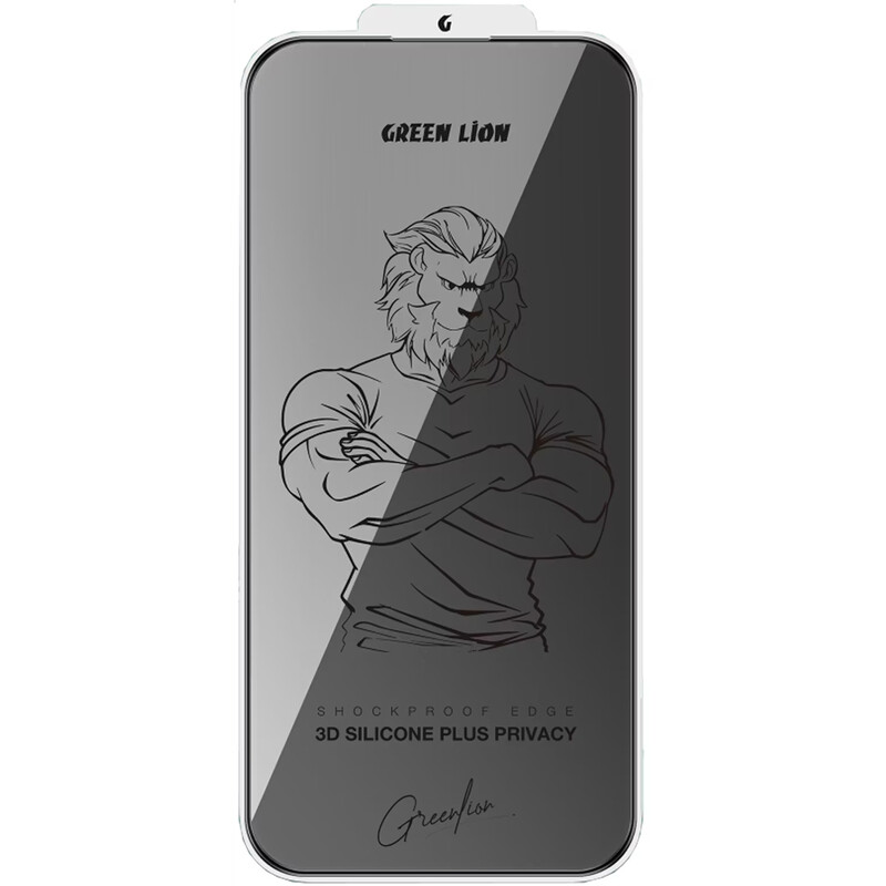 گلس پرایوسی آیفون 17 پرو گرین لاین Green Lion GN3DSIL17PBK