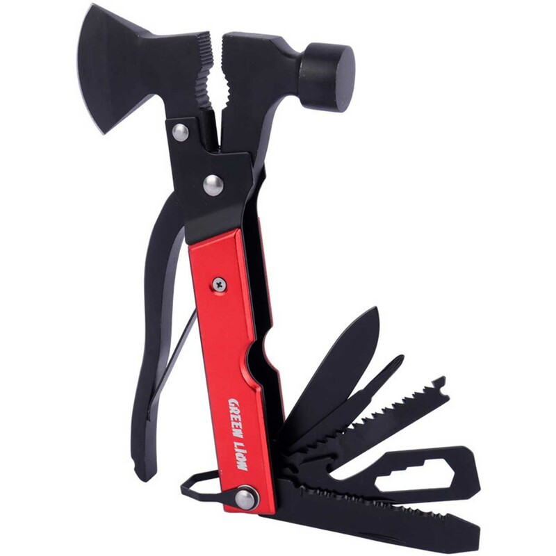 تبر و چکش چندکاره مسافرتی گرین‌لاین Green Lion GNSTRMHM13RD