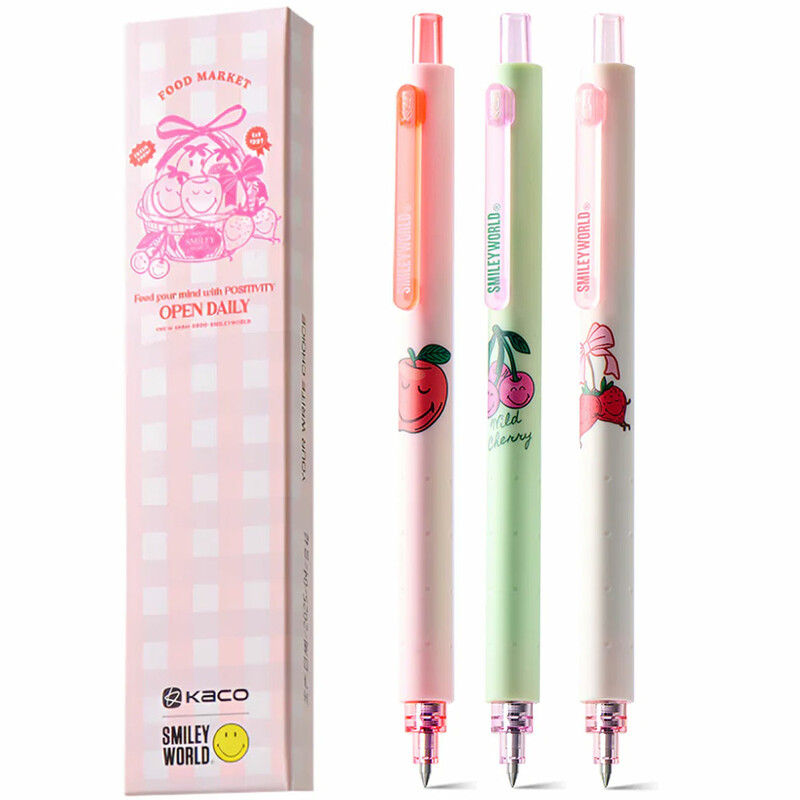 خودکار مشکی ژله ای کاکو Kaco مدل K1028 نوک 0.5 میلی متری 3 عددی