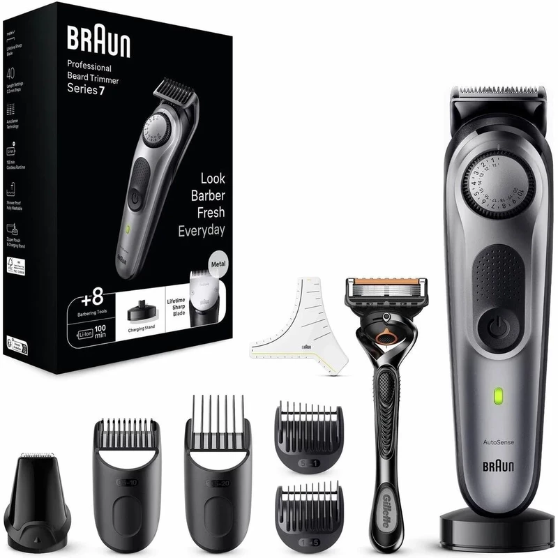 ست ماشین اصلاح شارژی براون Braun مدل BT7420 ضدآب