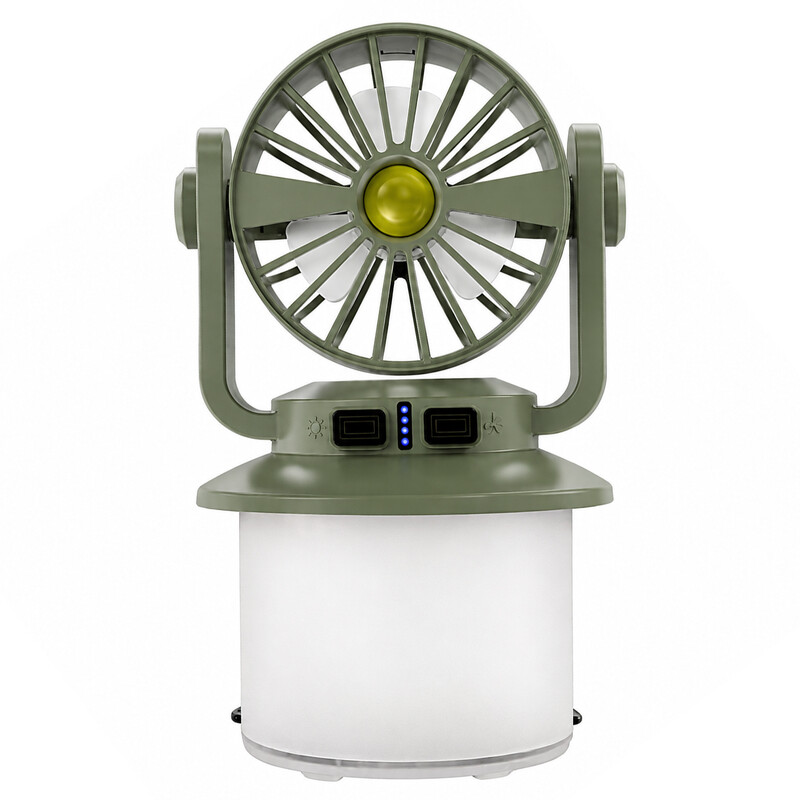 پنکه و چراغ کمپینگ شارژی خورشیدی مدل CH-F804