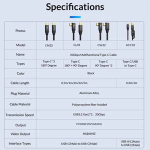 کابل شارژ و انتقال داده دوسر تایپ سی گیمینگ مخصوص بازی اوریکو