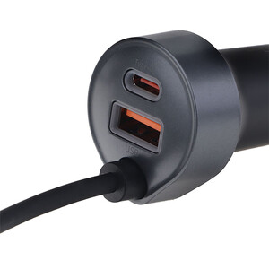 فروش شارژر فندکی 65 وات دو پورت پرووان با کابل تایپ سی