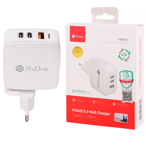 شارژر دیواری سه پورت سریع یو اس بی و تایپ سی