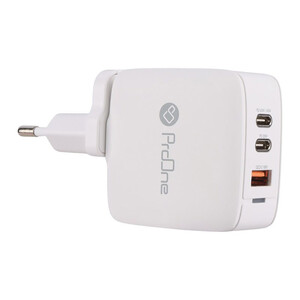 خرید شارژر دیواری سه پورت سریع 65 وات پرووان