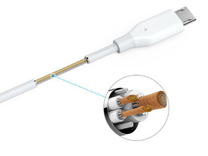 کیفیت کابل میکرو یو اس بی انکر Anker A8133H21 Powerline  Micro USB Cable 1.8m