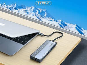 هاب تایپ سی 5 پورت اوریکو  ORICO 5SXRJ Type-C five-in-one multifunctional dock