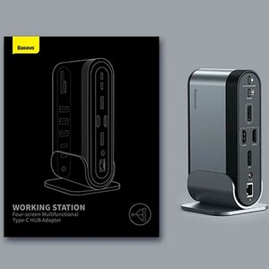 هاب 17 پورت تایپ سی بیسوس