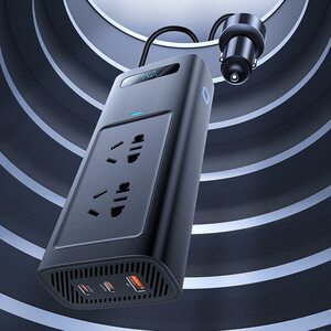 اینورتر ولتاژ و شارژر 150 وات خودور بیسوس