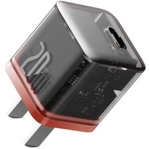 شارژر دیواری فست شارژ تایپ سی 20 وات طرح شفاف بیسوس CCGAN20C5-M