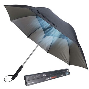 سایت فروش چتر آفتابی و بارنی دارای فن خنک‌کننده و مه مرطوب‌کننده پورودو