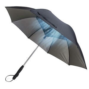 چتر آفتابی و بارنی دارای فن خنک‌کننده و مه مرطوب‌کننده پورودو