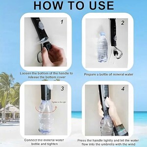 چتر آفتابی و بارنی دارای فن خنک‌کننده و مه مرطوب‌کننده پورودو