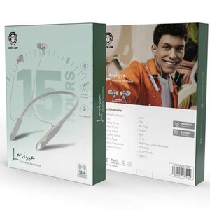 هندزفری گردنی بلوتوثی گرین GNLARISANBBK