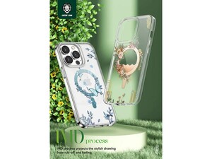 قاب طرحدار مگ سیف آیفون 13 پرو گرین Green iphone 13 Pro Magsafe Nature Case