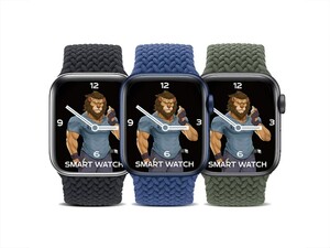 بند پارچه ای اپل واچ 42 و 44 میلی‌ متر گرین Green Apple Watch 42/44mm Braided Solo Loop Strap