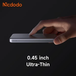 قیمت شارژر همراه فست شارژ تایپ سی پاوربانک آلومینیومی فوق العاده باریک نازک سبک مک دودو