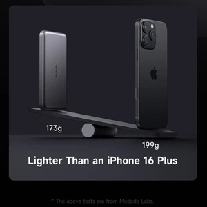 کیفیت شارژر همراه فست شارژ تایپ سی پاوربانک آلومینیومی فوق العاده باریک نازک سبک مک دودو