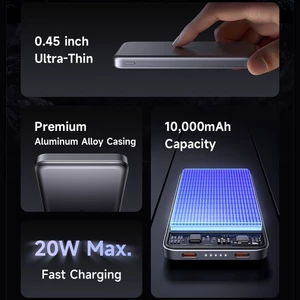 برترین شارژر همراه فست شارژ تایپ سی پاوربانک آلومینیومی فوق العاده باریک نازک سبک مک دودو