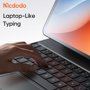 خرید کاور کتابی هوشمند مگنتی کیبورد دار آیپد ایر ام4 13 اینچ مک دودو