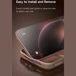 کاور و گارد مگنتی مات ضدضربه استند شو آیفون 16 پرو مکس مک دودو