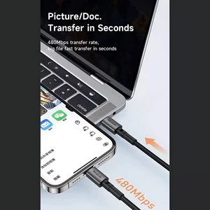 کابل تبدیل فست شارژ تایپ سی به لایتنینگ مک دودو