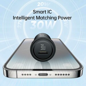 شارژر فندکی فست شارژ ماشین تایپ سی 30 وات با کابل دو سر تایپ‌سی 1.2 متری مک دودو