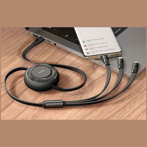 کابل شارژ سه سر تایپ سی به تایپ‌سی 100 وات، لایتنینگ 36 وات و میکرو یو‌اس‌بی 10 وات 1.2 متری مک‌دودو