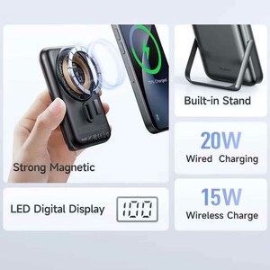 خرید پاور بانک مگنتی 15 وات و تایپ سی 20 وات فست شارژ 10000 مک دودو